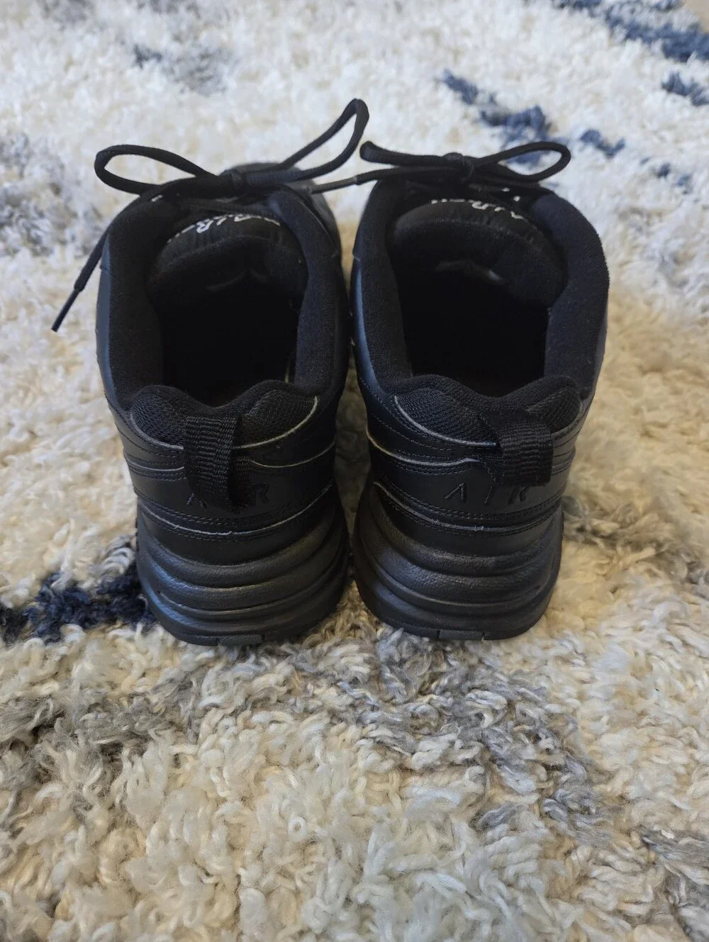 Nike Men's Air Monarch IV Training shoes Triple Black Size 11.5